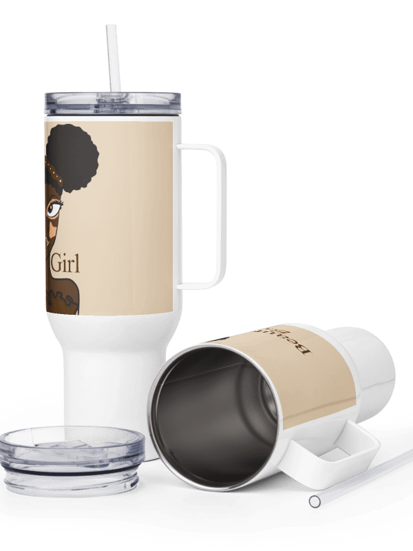 Beautiful Brown Girl Cookies & Cream (Vitiligo) Travel Mug product image (6)