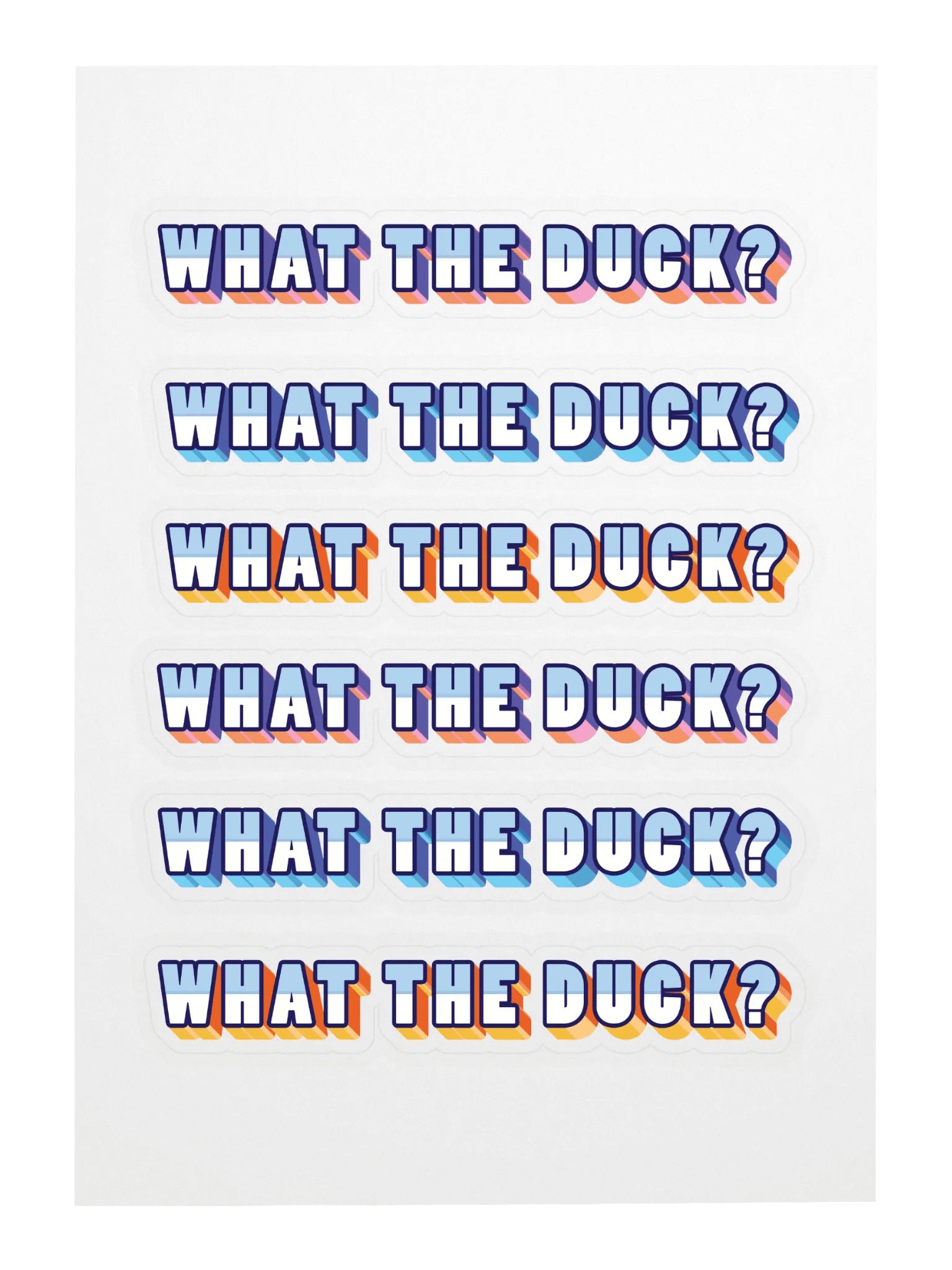 What The Duck?! Stickers product image (3)