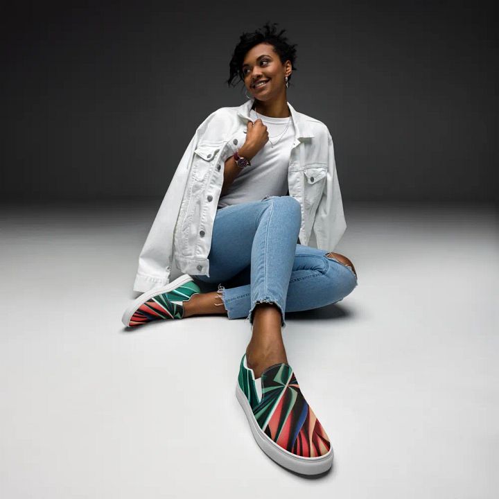 TDS Music Chromatic Harmony Women's Slip-On Canvas Shoes product image (1)
