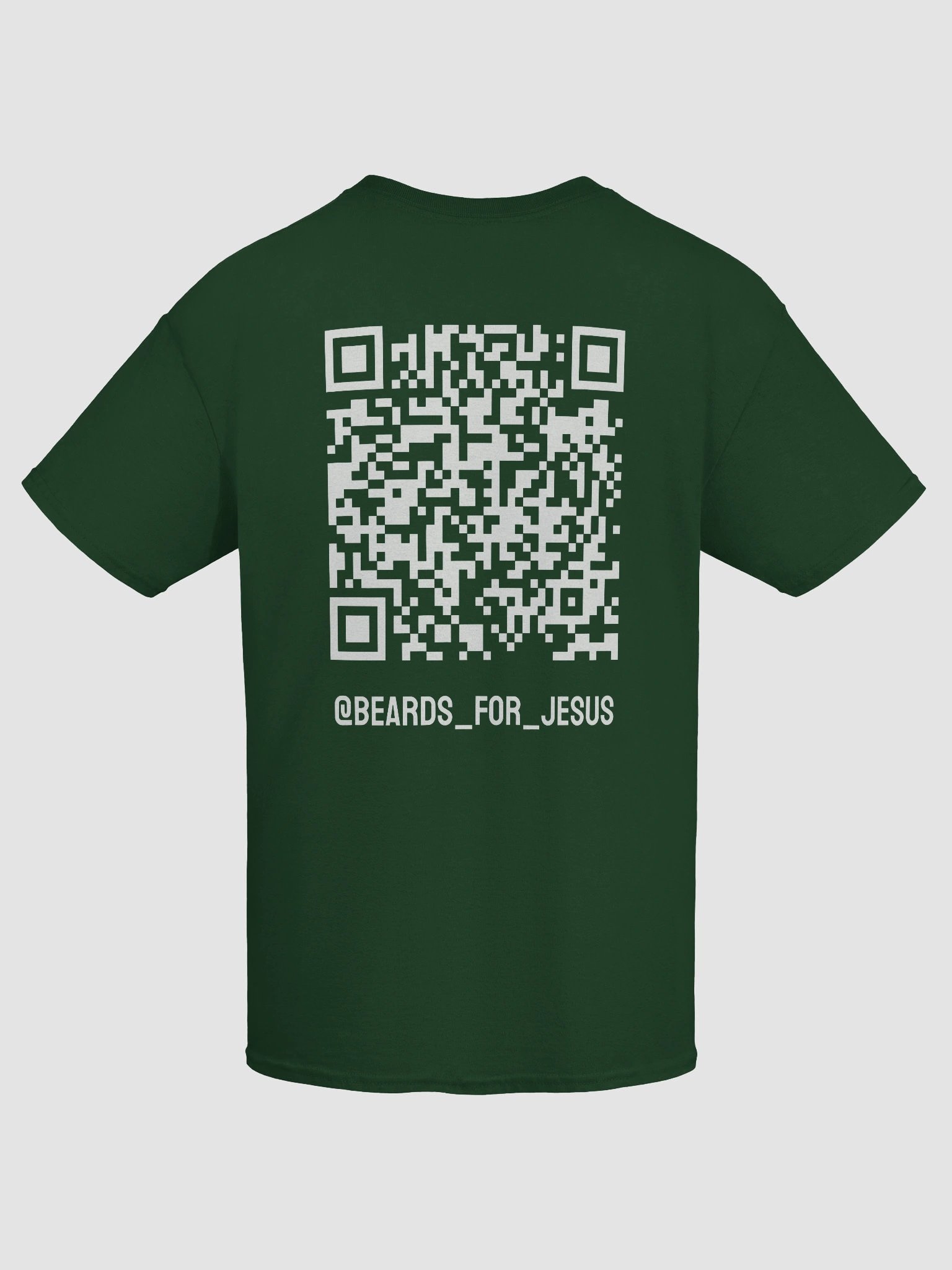 Beards For Jesus Logo with QR Code Tee - White Logo product image (9)