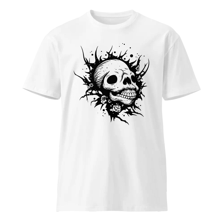 Skull with Floral Pattern T-shirt product image (1)
