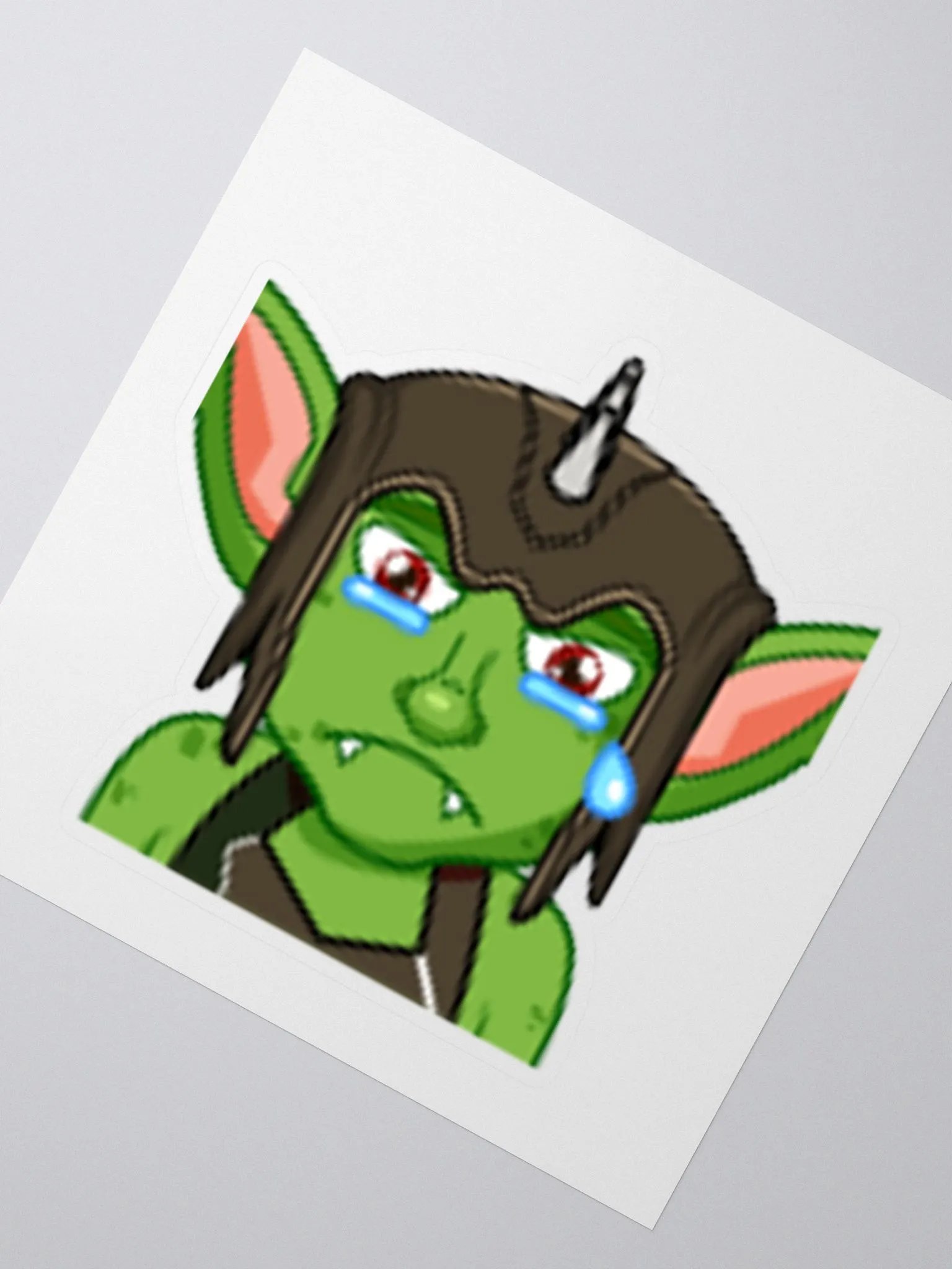 Sad Kiss Cut Sticker product image (2)