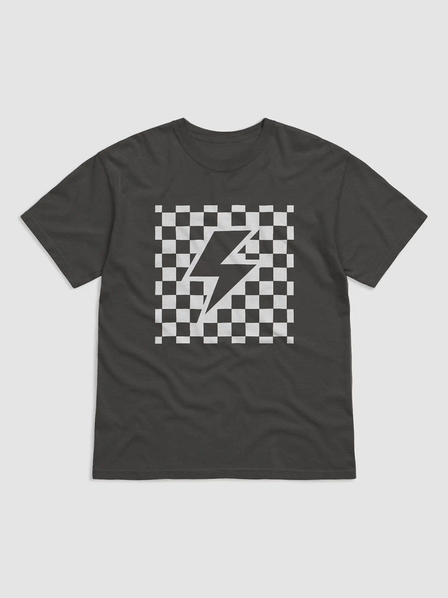 Lightning Bolt on a Checkerboard | Fun Retro-Style Trendy Thunderbolt T-Shirt | Trendy Western and Rock Unisex Tee product image (15)