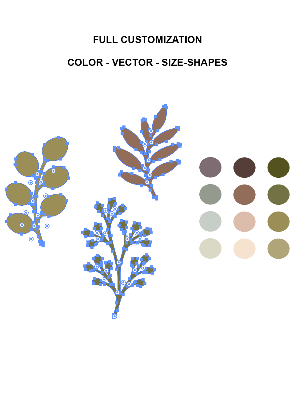 Abstract Floral Art and Boho Clip Art Bundle | Modern Botanical SVG, PNG, AI Elements | Digital Download for Crafts, Logos, invitation cards product image (2)