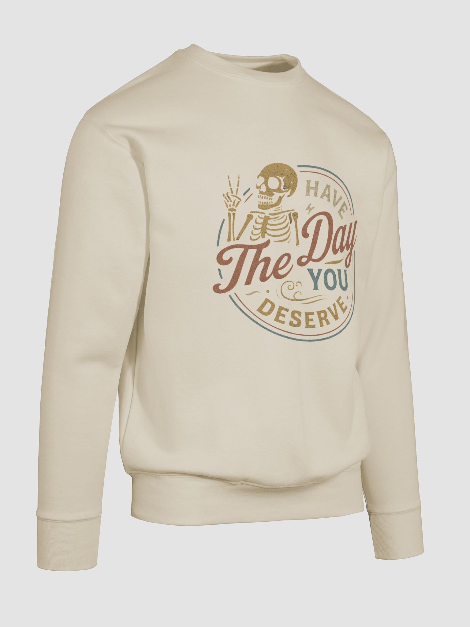 Sarcastic Skeleton Peace Sign Sweatshirt product image (19)