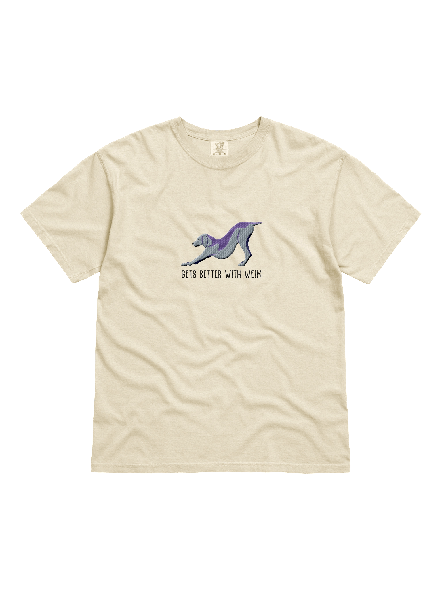 Gets Better with Weim T-Shirt(Embroidered) of a Weimaraner(Docked Tail) product image (41)