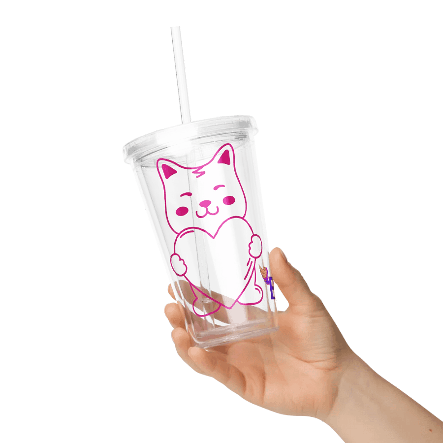 Doggy Heart: Clear Hard Plastic Cup product image (6)