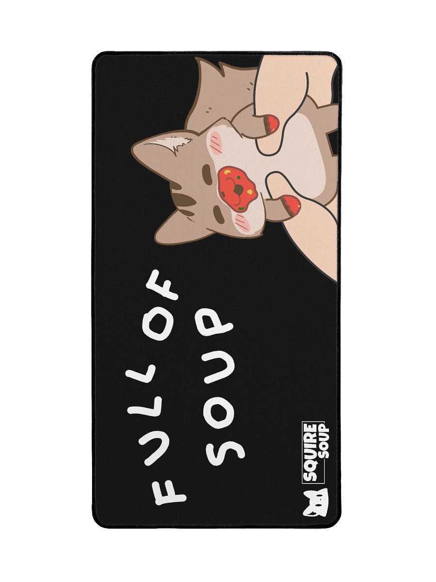 Full of Soup Desk Mat BLACK product image (2)
