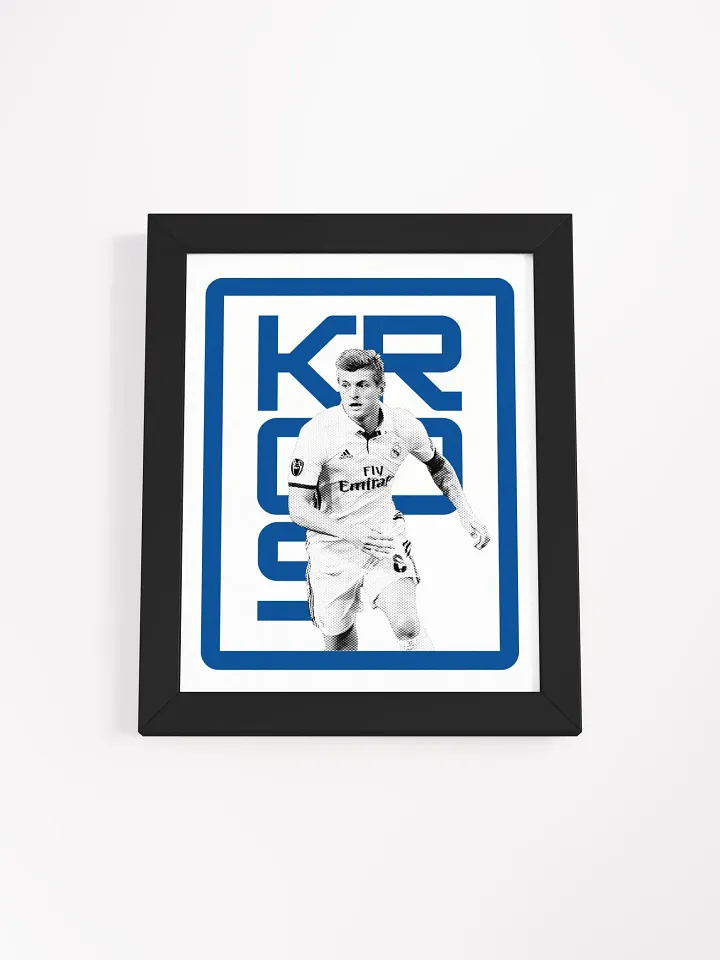 Toni Kroos BW Real Madrid Name Art Framed Print product image (2)