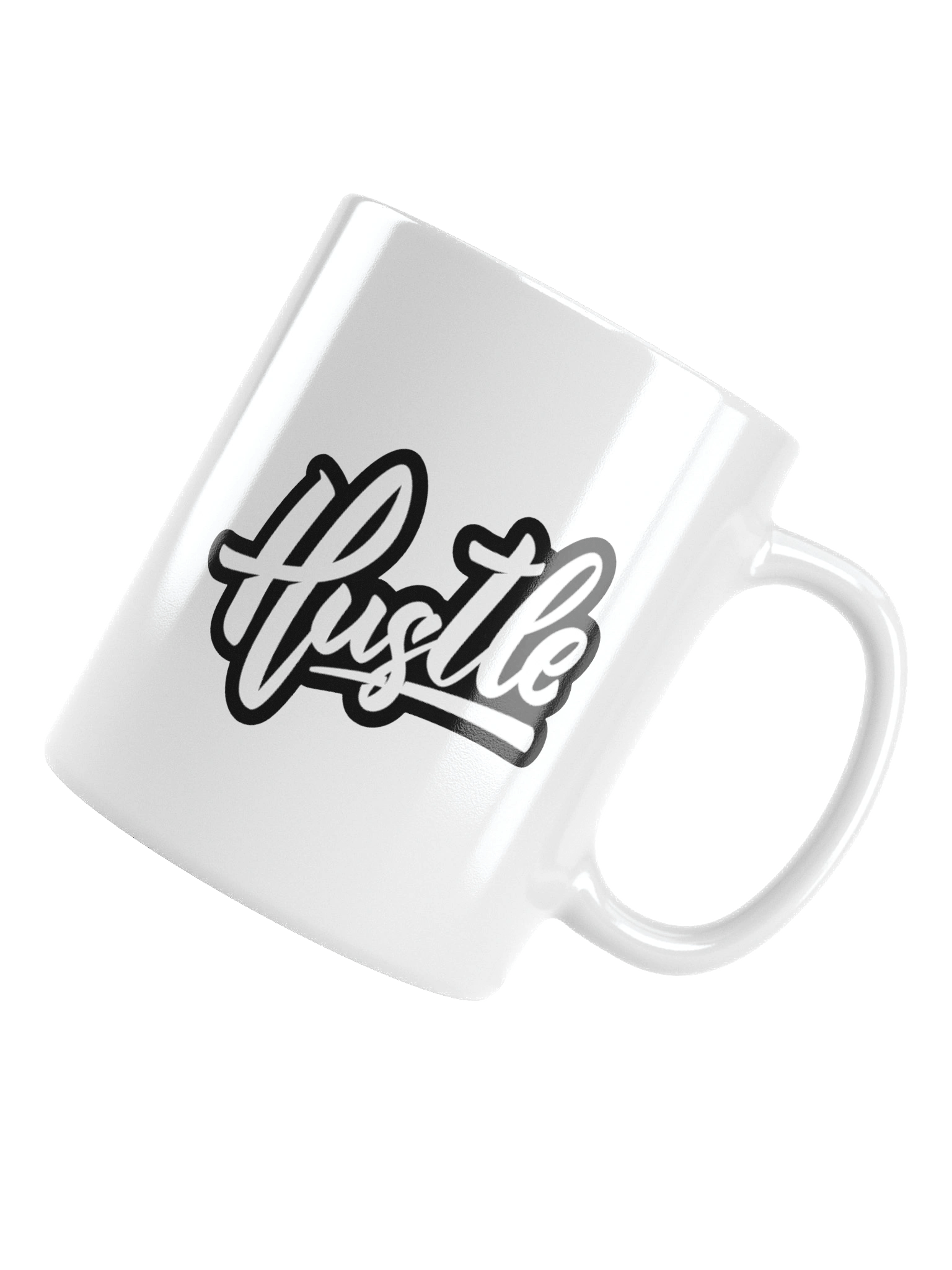 Hustle in Style White Glossy Mug product image (5)