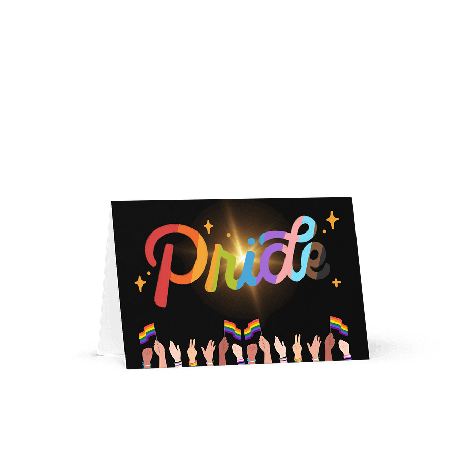 LGBTQIAP2S+ 2025, Pride Glow, Greeting Card product image (1)