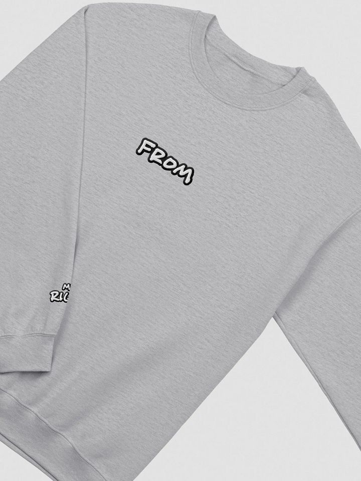my left from my right embroidered crewneck (BUBBLE DESIGN 2) product image (1)