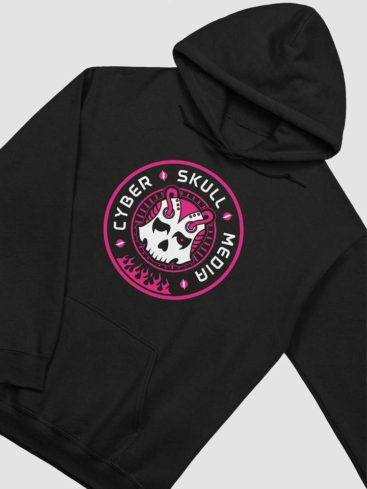 Cyber Skull Media Logo Hoodie | Pink product image (2)