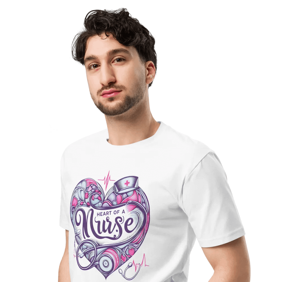 Heart of a Nurse Artwork T-Shirt product image (4)
