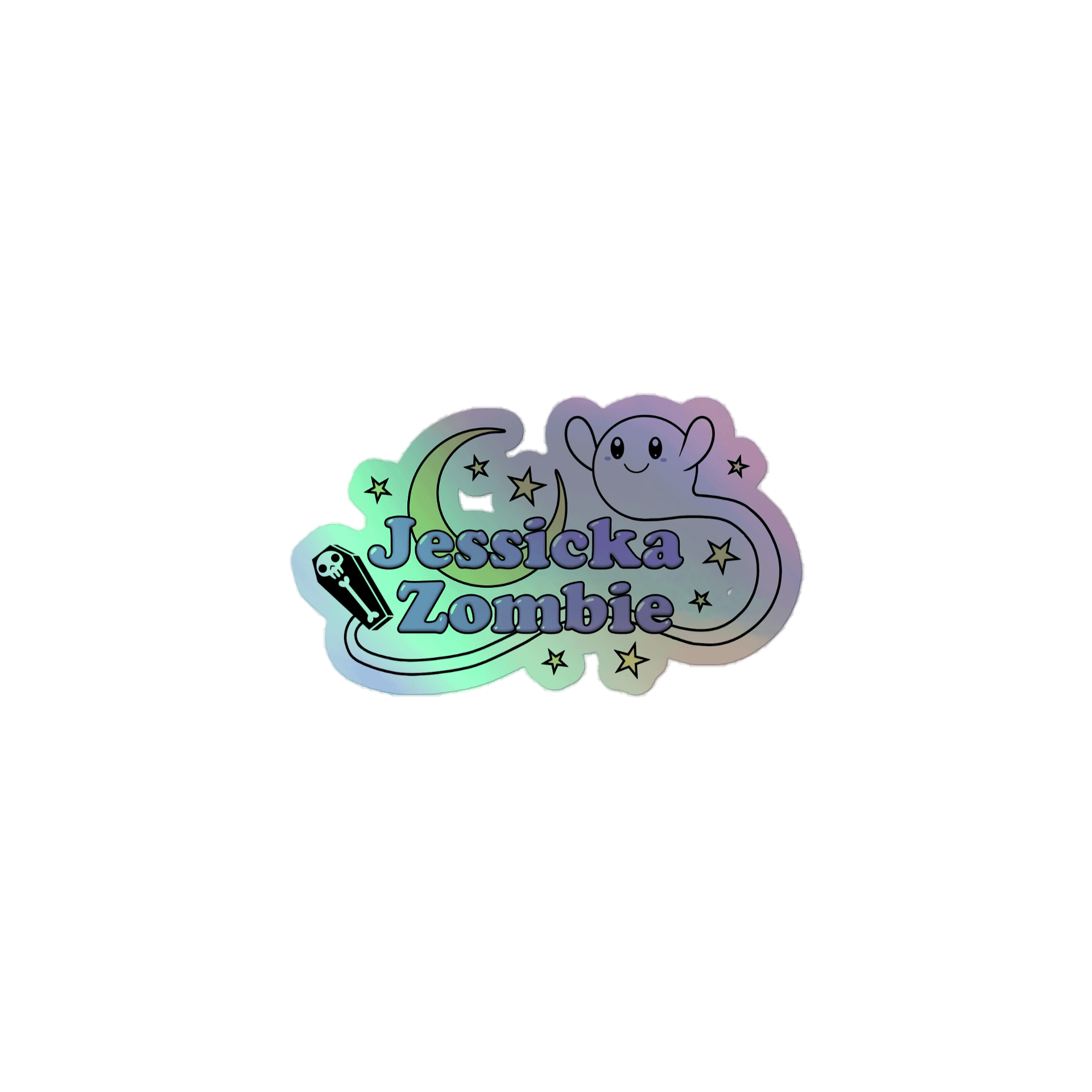 JessickaZombie Logo Holographic Sticker product image (1)