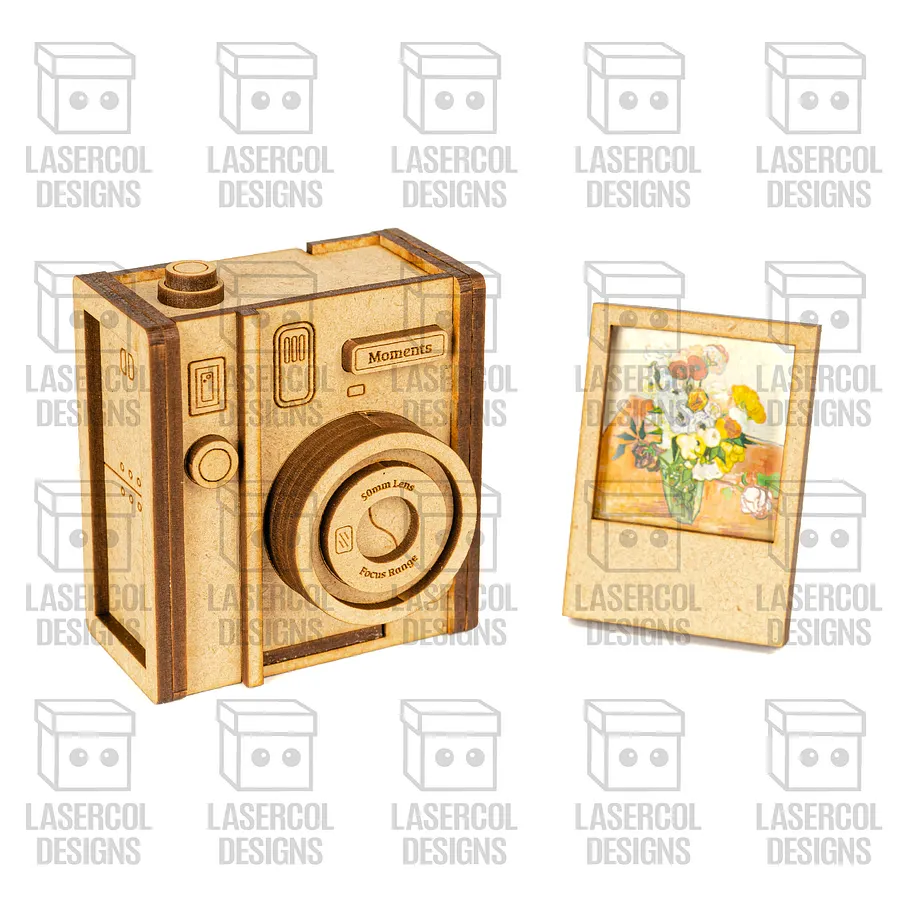 Instant Camera Photo Frames Box - Laser Cut Files product image (9)