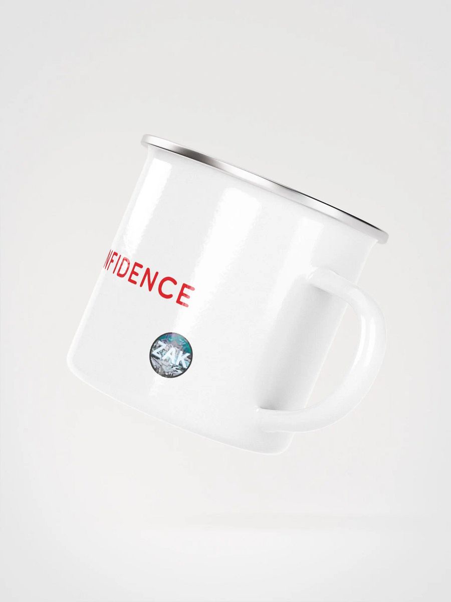YOU DIED FROM OVERCONFIDENCE Metal Enamel Mug product image (4)