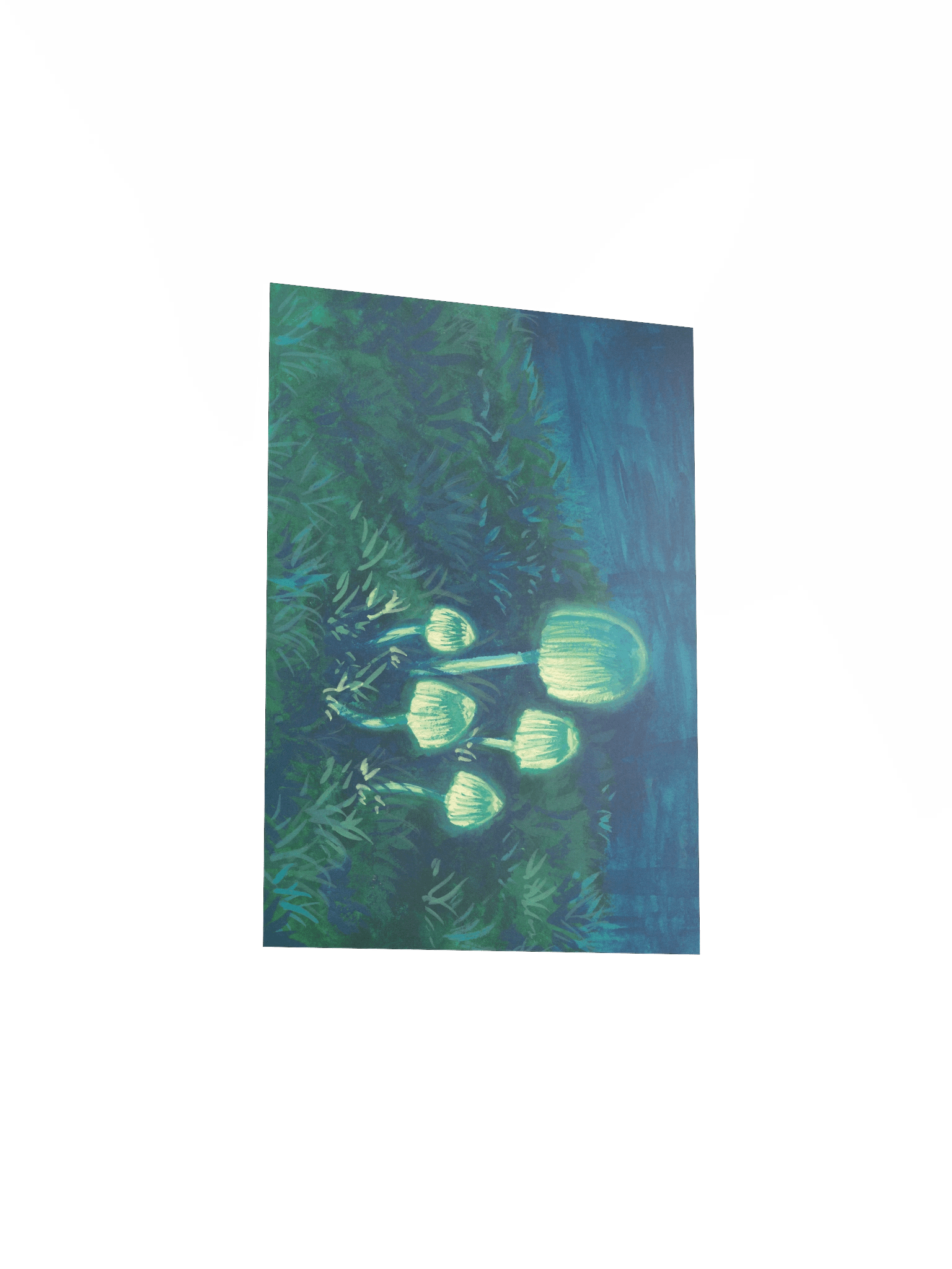 Glowy Mushrooms - Poster Print product image (4)