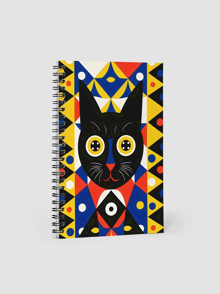 Kaleidoscopic Cat Dreams Spiral Notebook product image (1)