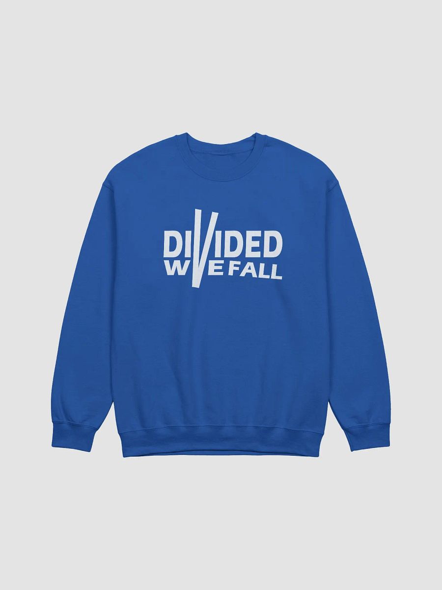 Divided We Fall - White - Gildan Classic Crewneck Sweatshirt product image (2)