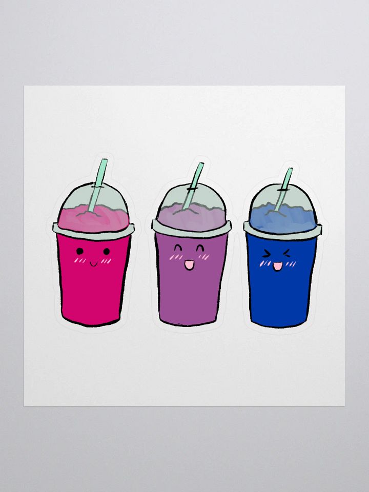 Slushie Buddies: Bisexual Flag Stickers product image (3)