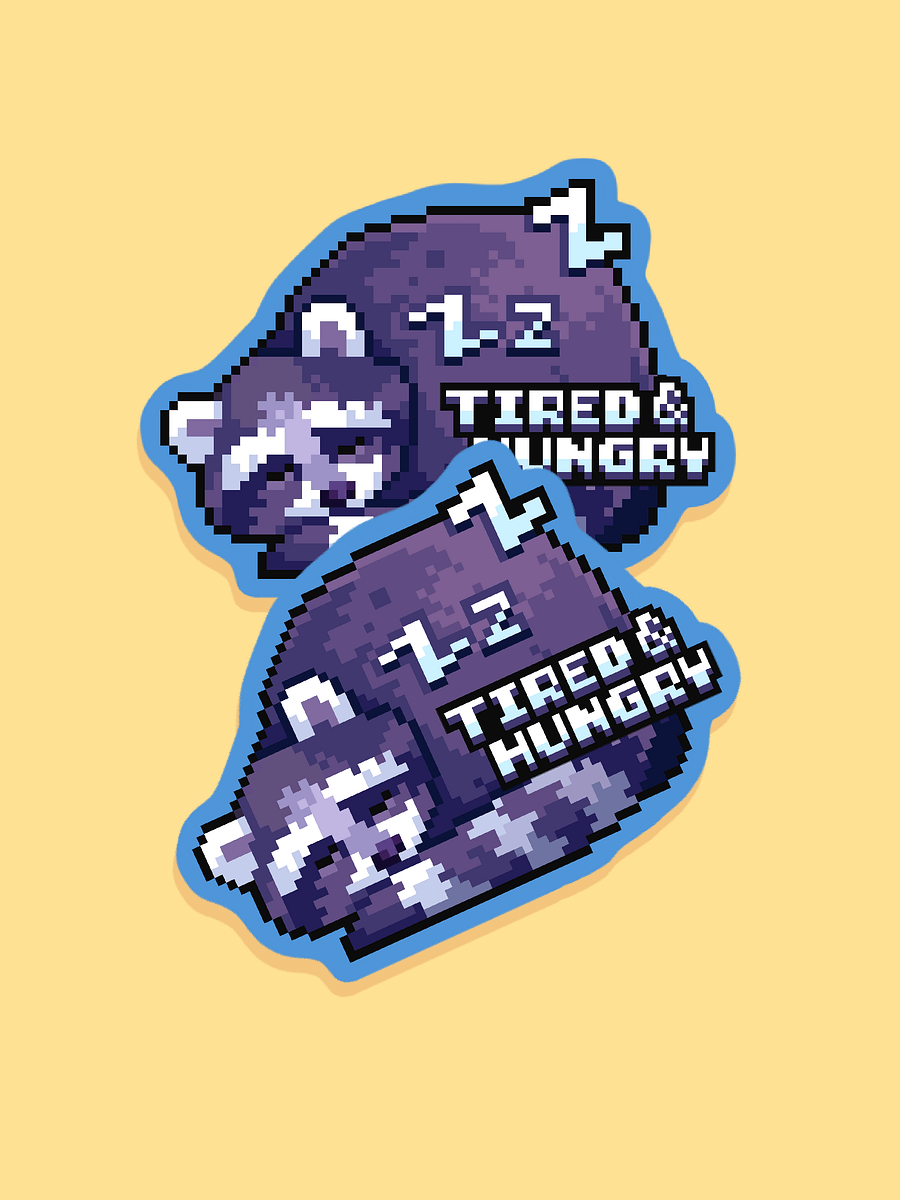 Tired & Hungry Raccoon✂️ product image (1)