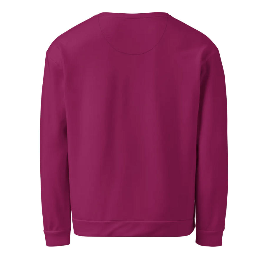 Plain Dark Plum Pink Light Summer Unisex Recycled Polyester Heavyweight Premium Sweatshirt by Treasure Pie product image (6)