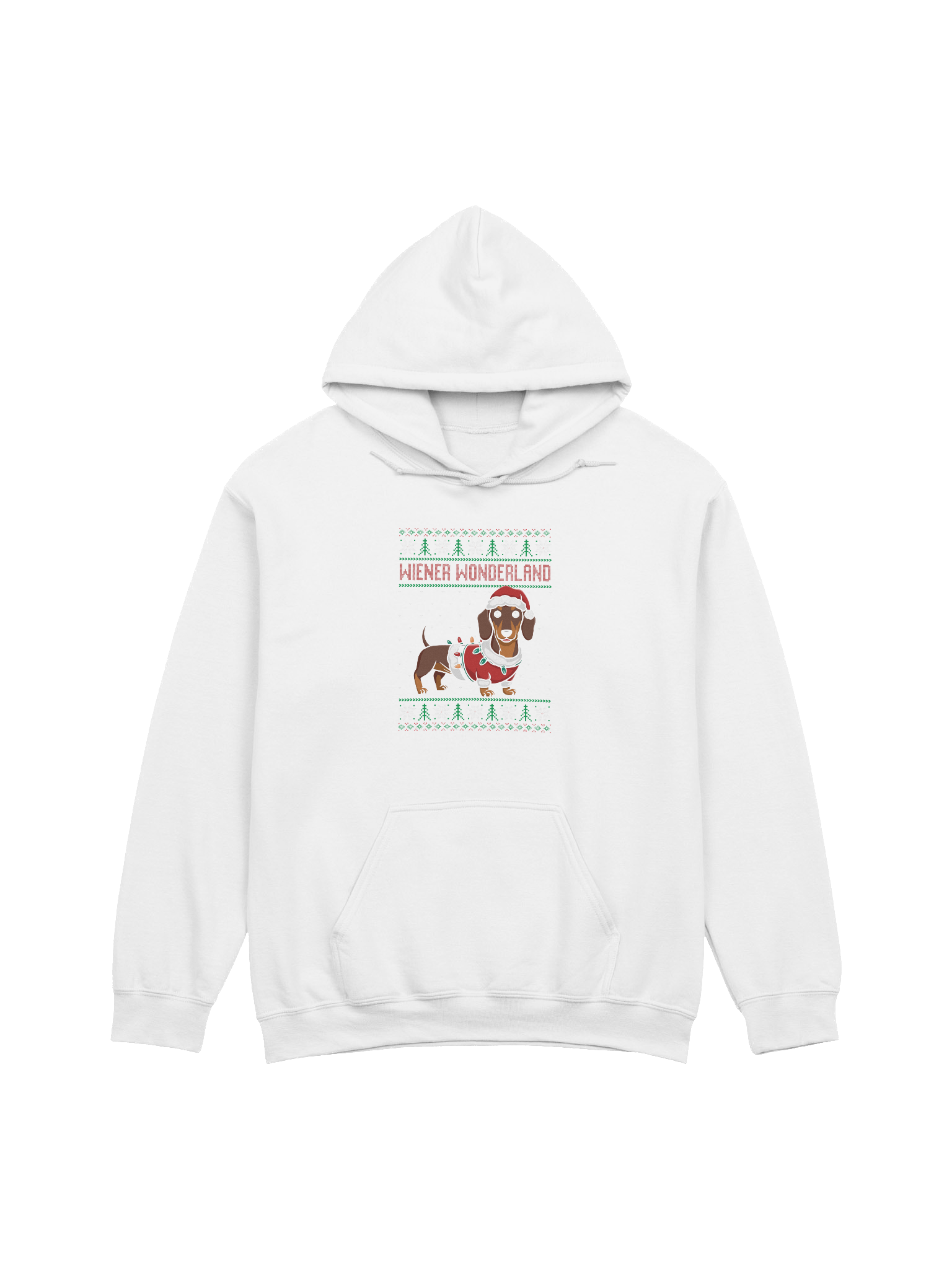 Wiener Wonderland Dachshund Hoodie – Funny Christmas Doxie Holiday Pullover product image (33)