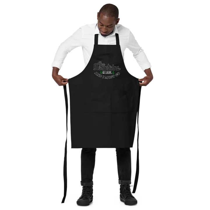 Mountain Calling Typography Apron product image (5)