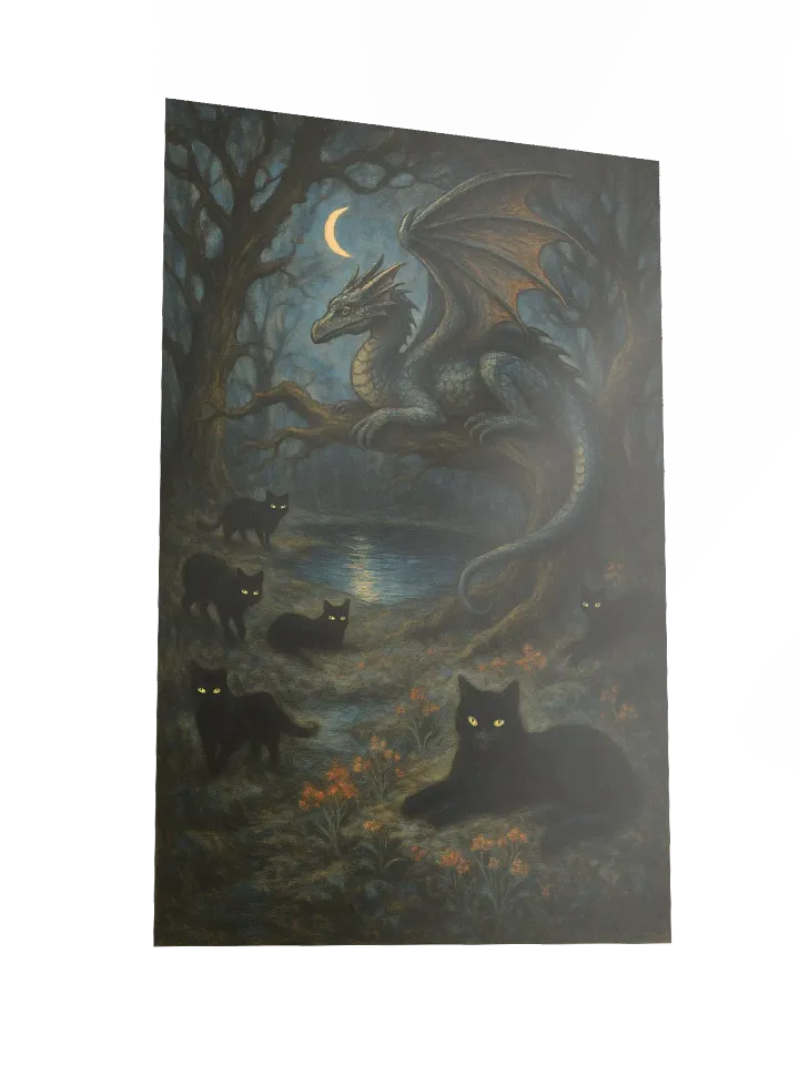 Moonlit Pact: The Dragon and the Cats product image (2)