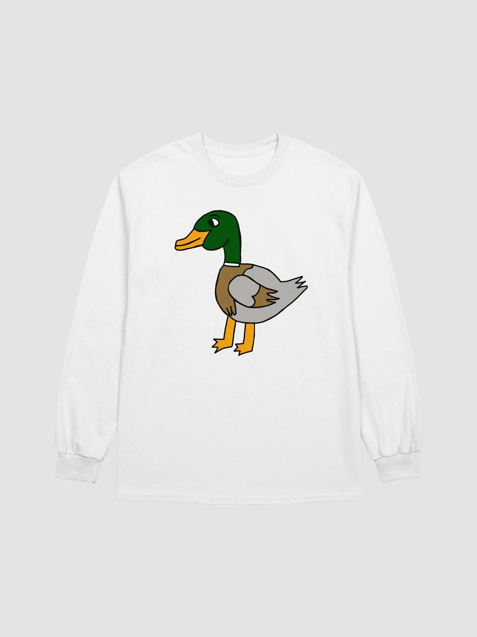 Quirky 'Feeling Just Ducky!' Long Sleeve Tee product image (4)