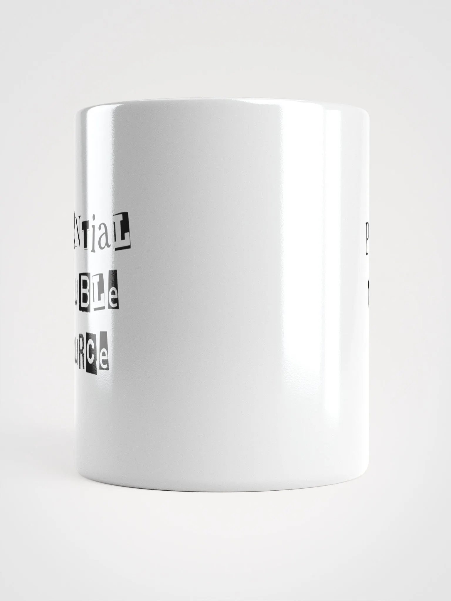 Potential Trouble Source Mug - White, black letters product image (5)