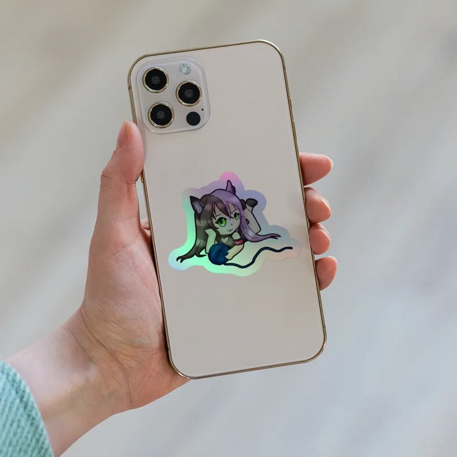 Holographic VioletNeko Sticker product image (8)