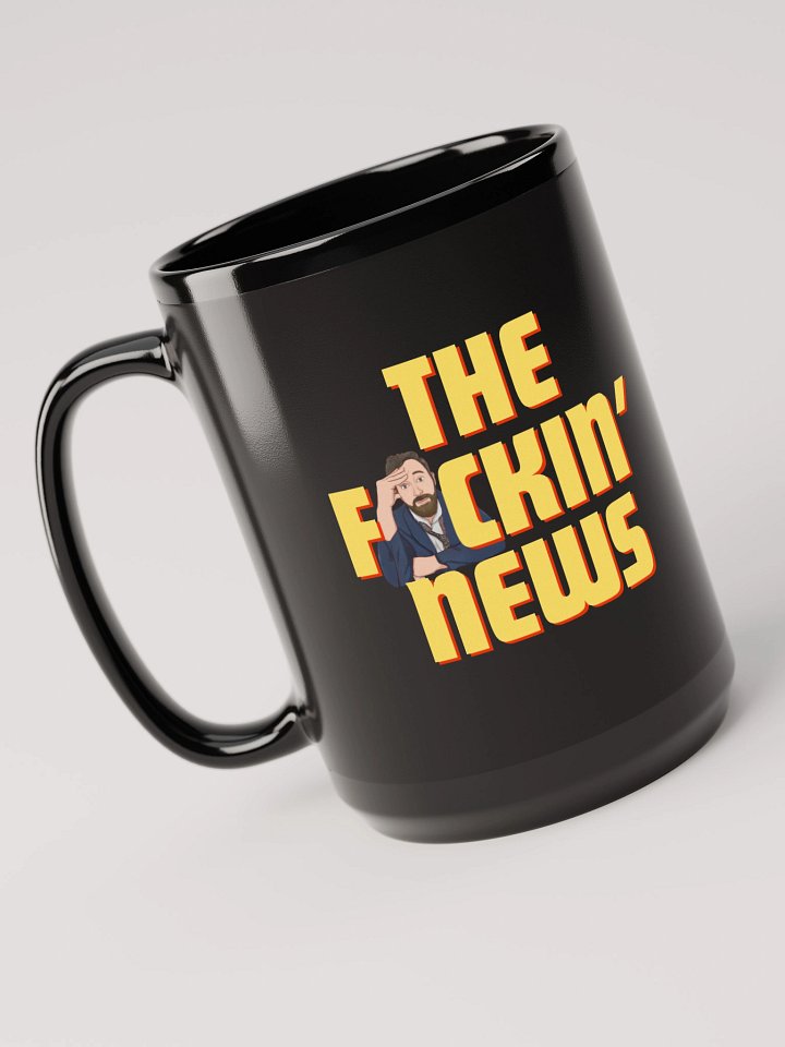 The F*ckin News Black Mug product image (1)