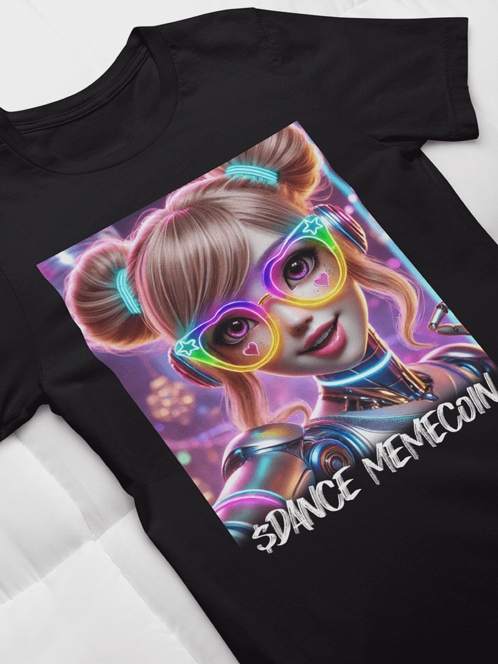 AI ROBO DOLL - DANCE MEMECOIN - PREMIUM TEE - BLACK product image (1)