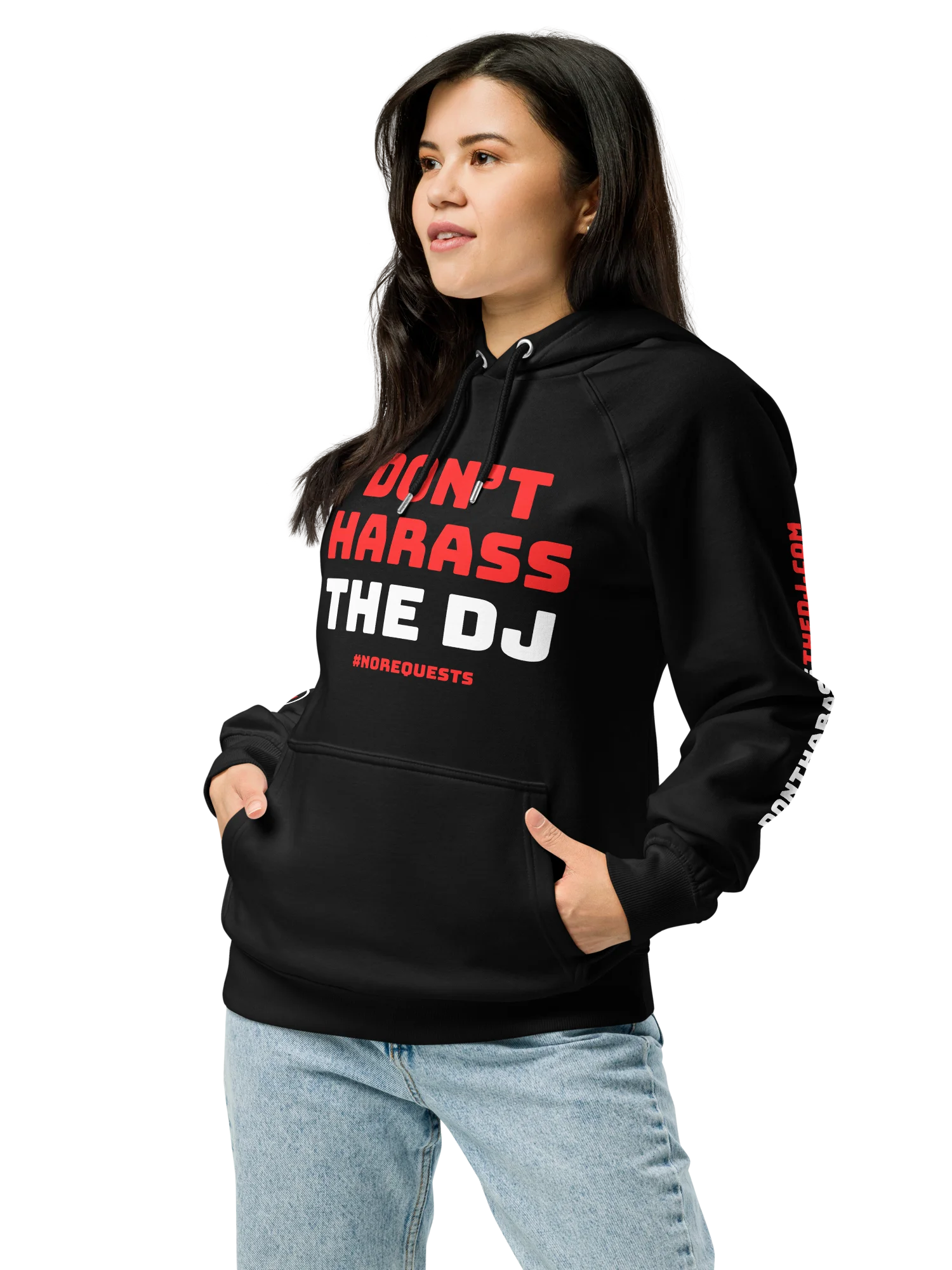 DONT HARASS THE DJ - Black Hoodie product image (5)