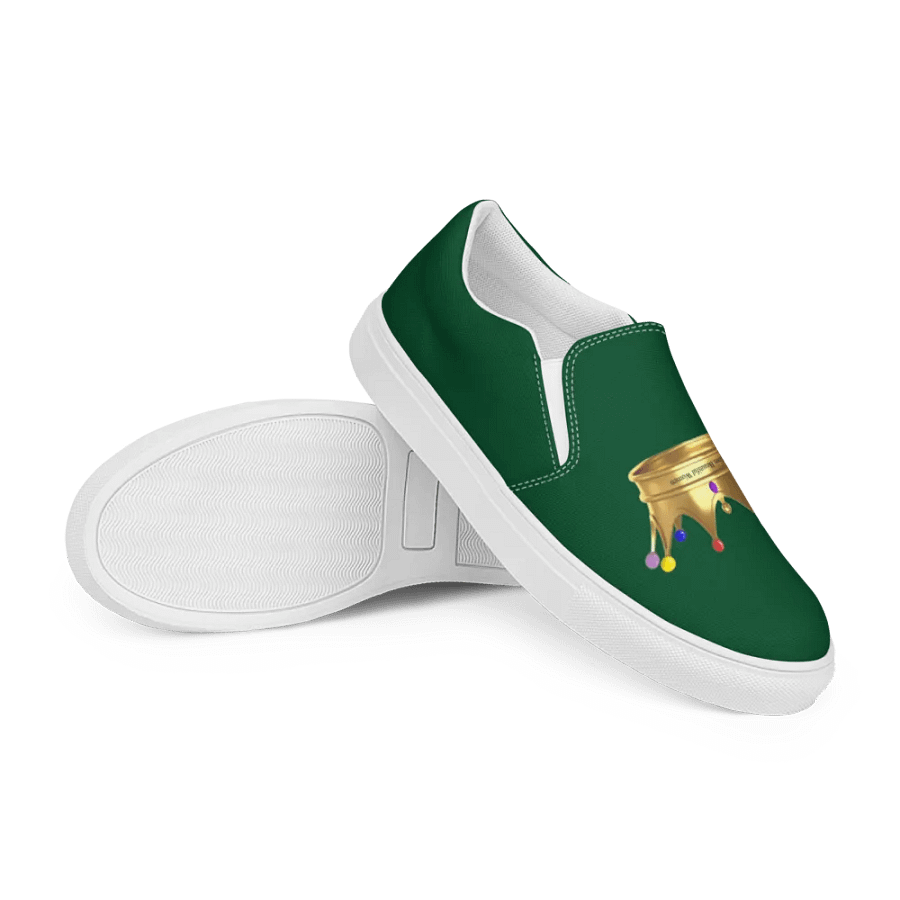 Queendom Beautiful Women Crown Canvas Shoes /Green (TM) product image (6)