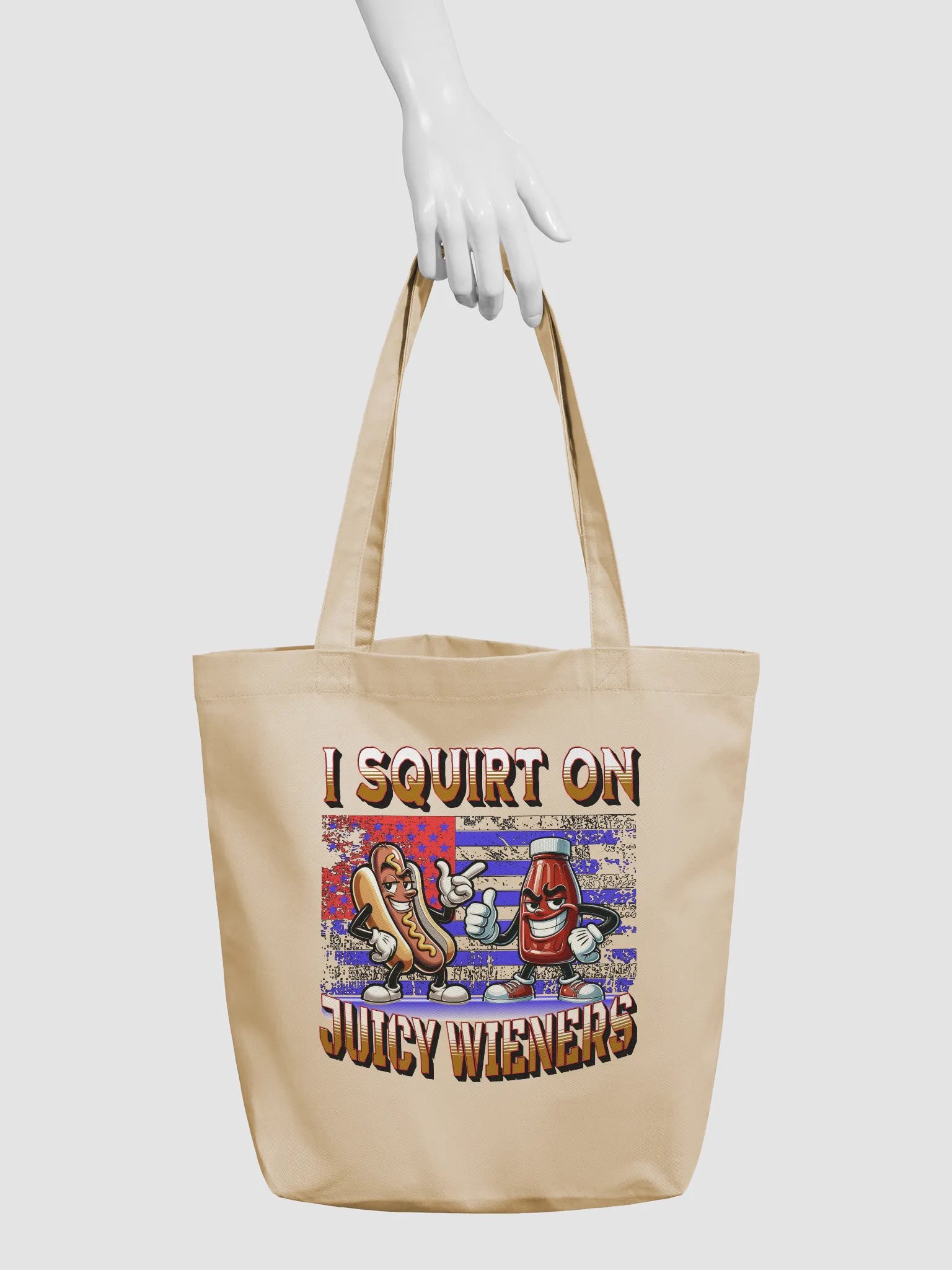 I Squirt On Juicy Wieners Saucy Tote Bag product image (6)
