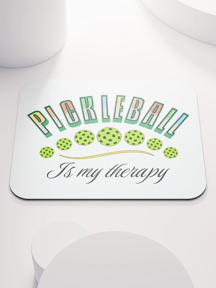 Pickleball Is My Therapy Mouse Pad product image (1)