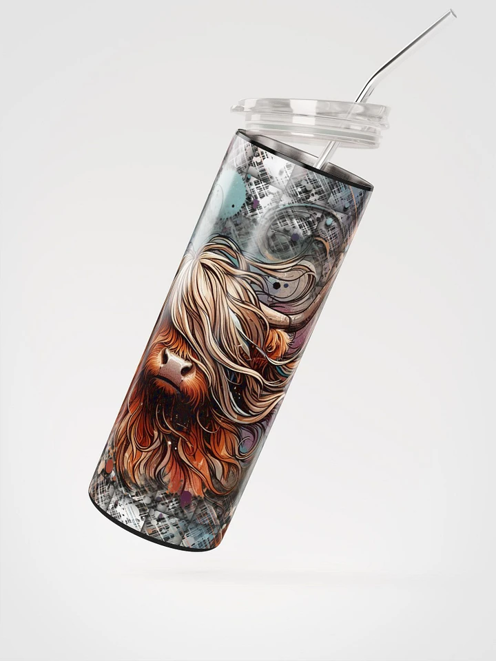 Mystic Highland Cow Stainless Steel Tumbler product image (2)