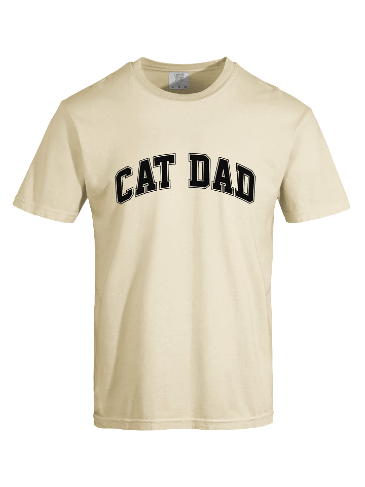 Cat Dad T-Shirt - Relaxed Fit Heavyweight Unisex Cotton T-Shirt product image (7)