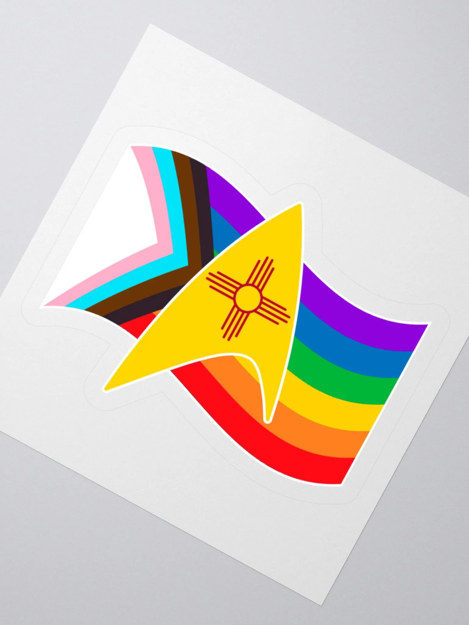 NM Flag Badge with Pride Flag product image (2)