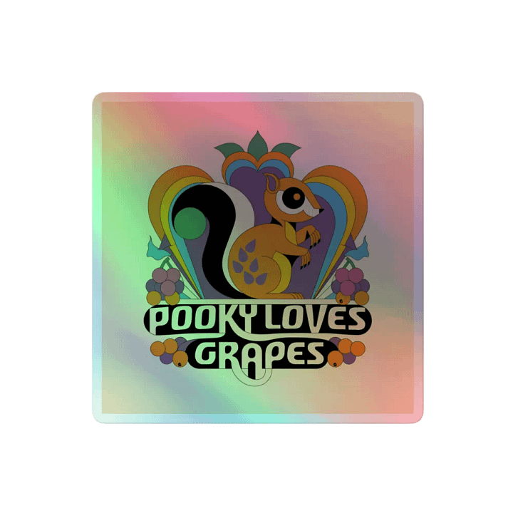 Pooky's Psychedelic Squirrel Sticker Sheet product image (2)