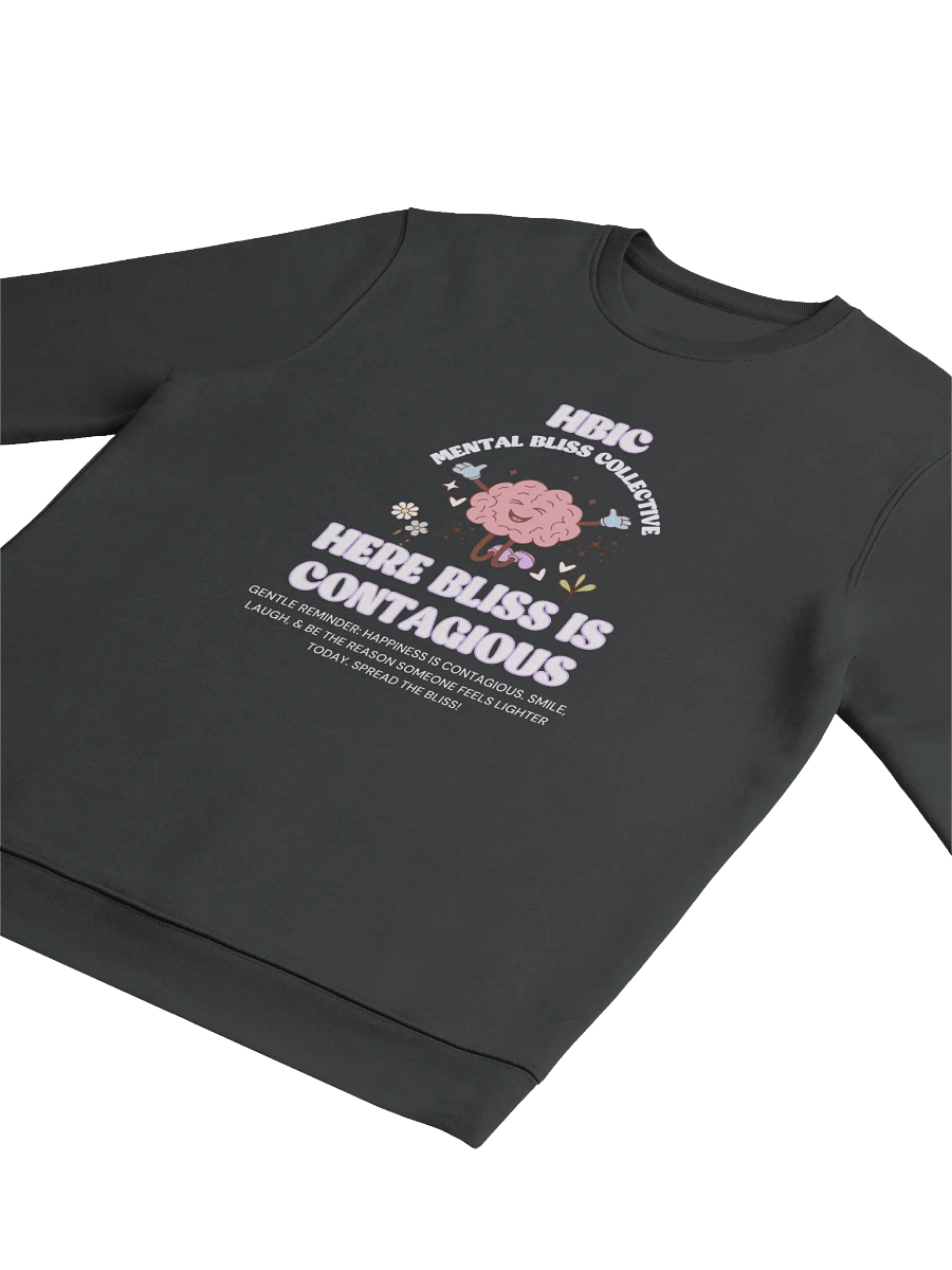 HBIC - Here Bliss Is Contagious Unisex Hoodie Eco Sweatshirt – Spread Happiness and Positivity product image (3)