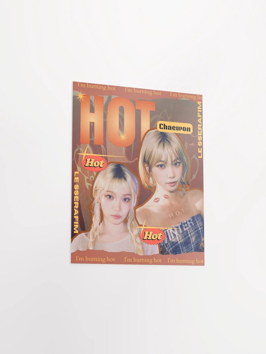 Chaewon's Burning Hot Matte Poster product image (6)