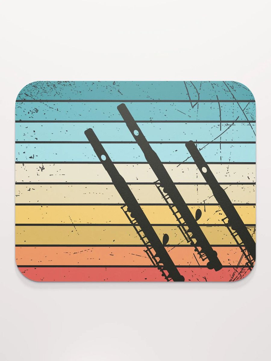 Retro Abstract Flute Mouse Pad - Piccolo product image (1)