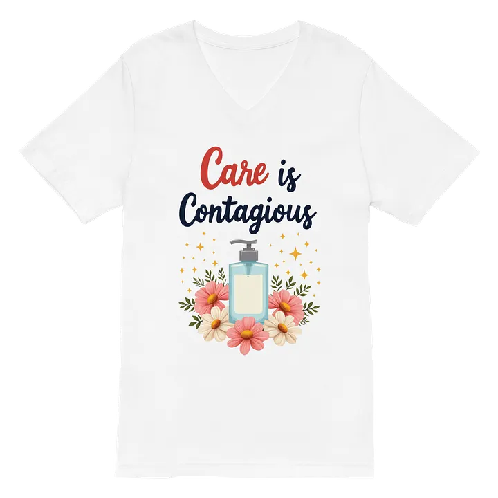 Care is Contagious V-Neck Tee product image (2)