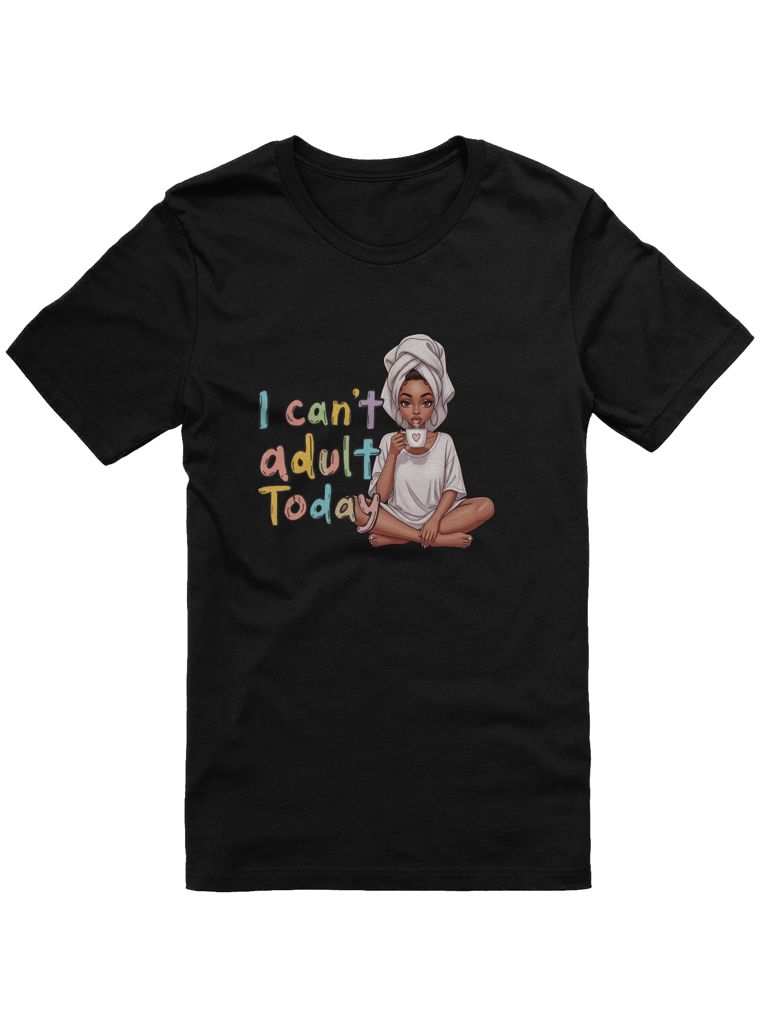 I Can’t Adult Today T-Shirt – Funny Graphic Tee for Women | Lazy Day Humor Shirt product image (2)