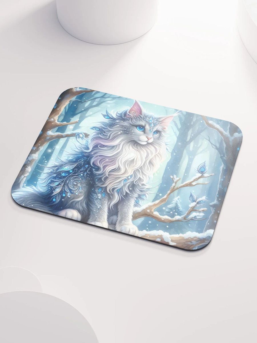 Frosty Feline Mouse Pad product image (4)