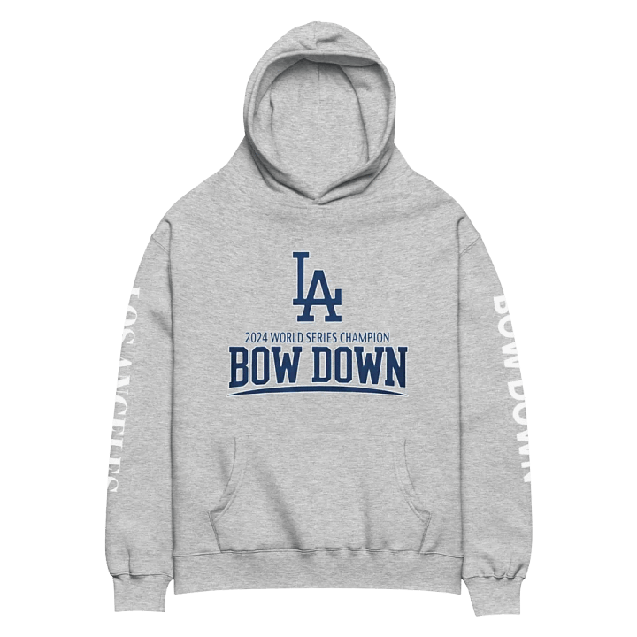 "Bow Down" LA Dodgers 2024 World Series Champion Hoodie | MLB Home Locker product image (2)